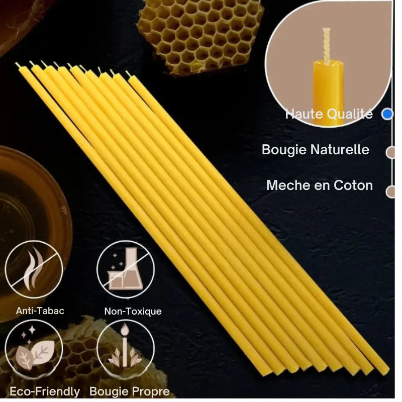 Bougie Pure cire d'abeille - Bougies Créatives